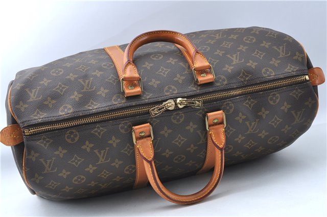 Authentic Louis Vuitton Monogram Keepall 45 Travel Boston Bag M41428 LV J0605