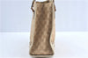 Authentic GUCCI Shoulder Tote Bag GG Canvas Leather 124260 Beige J0607