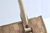 Authentic GUCCI Shoulder Tote Bag GG Canvas Leather 124260 Beige J0607