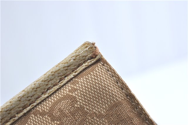 Authentic GUCCI Shoulder Tote Bag GG Canvas Leather 124260 Beige J0607