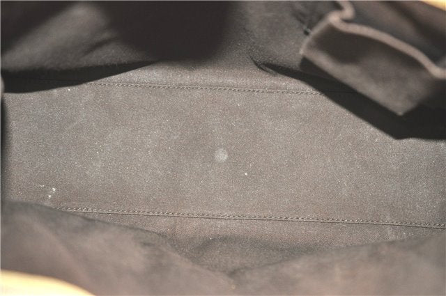 Authentic GUCCI Shoulder Tote Bag GG Canvas Leather 124260 Beige J0607