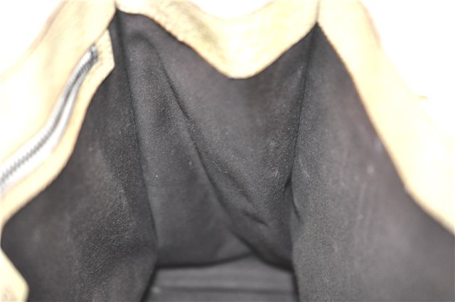 Authentic GUCCI Shoulder Tote Bag GG Canvas Leather 124260 Beige J0607