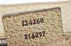 Authentic GUCCI Shoulder Tote Bag GG Canvas Leather 124260 Beige J0607