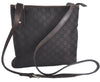 Auth GUCCI Shoulder Cross Body Bag Purse GG Nylon Leather 257246 Brown  J0611