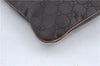 Auth GUCCI Shoulder Cross Body Bag Purse GG Nylon Leather 257246 Brown  J0611