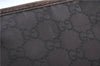 Auth GUCCI Shoulder Cross Body Bag Purse GG Nylon Leather 257246 Brown  J0611