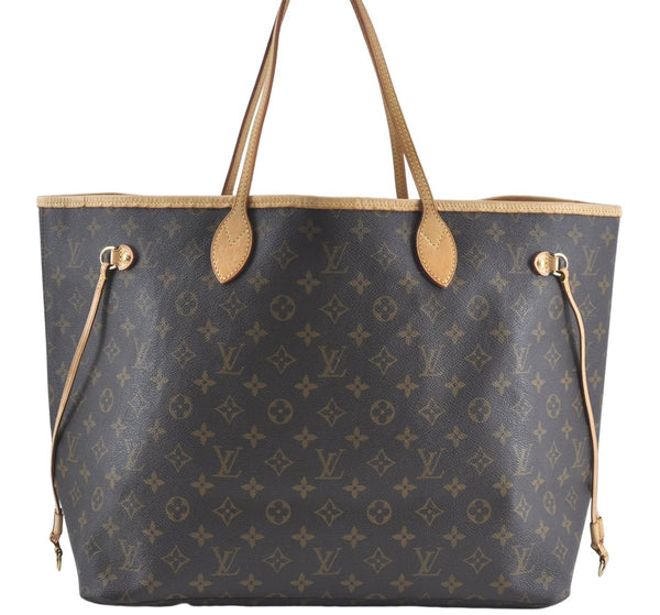 Authentic Louis Vuitton Monogram Neverfull GM Tote Bag M40157 LV J0613