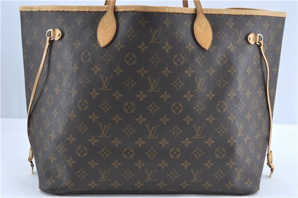 Authentic Louis Vuitton Monogram Neverfull GM Tote Bag M40157 LV J0613