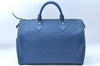 Authentic Louis Vuitton Epi Speedy 30 Hand Boston Bag Blue M43005 LV J0614