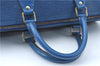 Authentic Louis Vuitton Epi Speedy 30 Hand Boston Bag Blue M43005 LV J0614