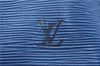 Authentic Louis Vuitton Epi Speedy 30 Hand Boston Bag Blue M43005 LV J0614