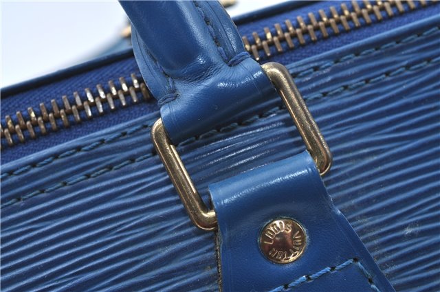 Authentic Louis Vuitton Epi Speedy 30 Hand Boston Bag Blue M43005 LV J0614