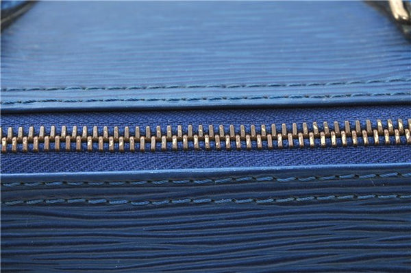 Authentic Louis Vuitton Epi Speedy 30 Hand Boston Bag Blue M43005 LV J0614