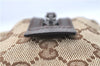 Authentic GUCCI Pouch Purse GG Canvas Leather 29595 Brown J0616