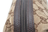 Authentic GUCCI Pouch Purse GG Canvas Leather 29595 Brown J0616