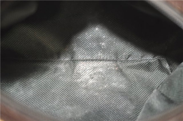 Authentic GUCCI Pouch Purse GG Canvas Leather 29595 Brown J0616