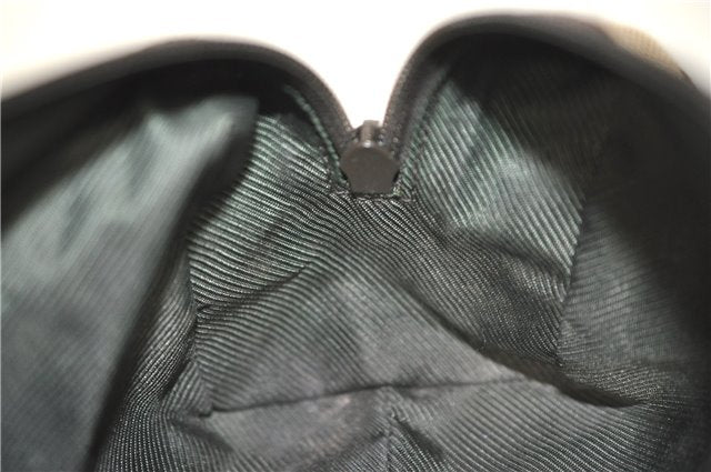 Authentic GUCCI Pouch Purse GG Canvas Leather 29595 Brown J0616