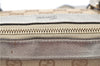Authentic GUCCI Tote Hand Bag GG Canvas Leather 141471 Beige Gold J0619