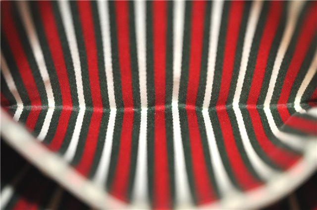 Authentic GUCCI Tote Hand Bag GG Canvas Leather 141471 Beige Gold J0619