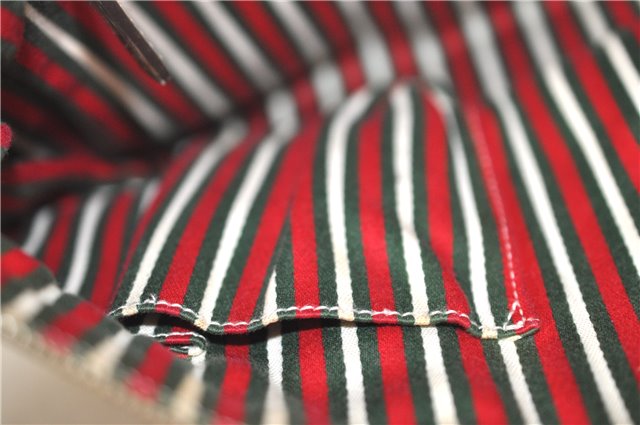 Authentic GUCCI Tote Hand Bag GG Canvas Leather 141471 Beige Gold J0619