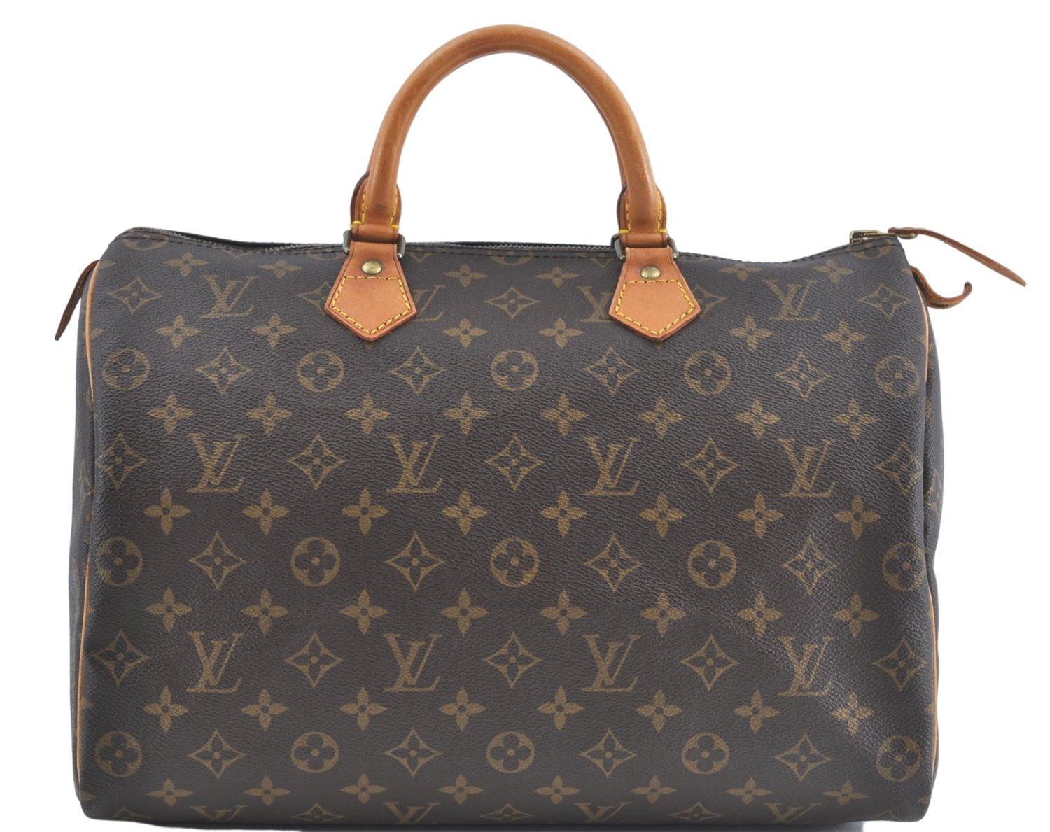 Authentic Louis Vuitton Monogram Speedy 35 Hand Boston Bag M41524 LV J0622