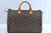 Authentic Louis Vuitton Monogram Speedy 35 Hand Boston Bag M41524 LV J0622