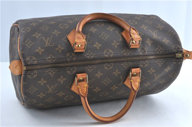 Authentic Louis Vuitton Monogram Speedy 35 Hand Boston Bag M41524 LV J0622