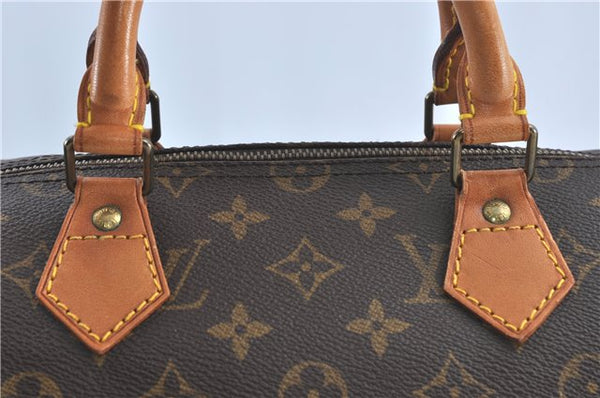 Authentic Louis Vuitton Monogram Speedy 35 Hand Boston Bag M41524 LV J0622