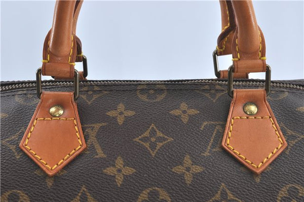 Authentic Louis Vuitton Monogram Speedy 35 Hand Boston Bag M41524 LV J0622