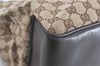 Authentic GUCCI Shoulder Tote Bag GG Canvas Leather 109141 Brown J0623