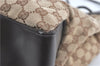 Authentic GUCCI Shoulder Tote Bag GG Canvas Leather 109141 Brown J0623
