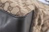 Authentic GUCCI Shoulder Tote Bag GG Canvas Leather 109141 Brown J0623