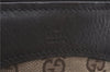 Authentic GUCCI Shoulder Tote Bag GG Canvas Leather 109141 Brown J0623