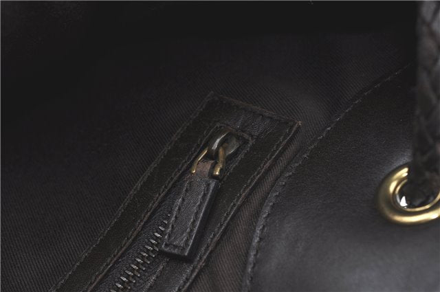 Authentic GUCCI Shoulder Tote Bag GG Canvas Leather 109141 Brown J0623