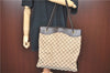 Authentic GUCCI Shoulder Tote Bag GG Canvas Leather 109141 Brown J0623