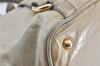 Authentic MIU MIU Leather Hand Tote Bag Purse Light Gray J0624