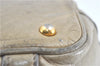 Authentic MIU MIU Leather Hand Tote Bag Purse Light Gray J0624