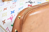 Auth Louis Vuitton Monogram Multicolor Alma PM Hand Bag White M92647 LV J0640