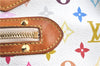 Auth Louis Vuitton Monogram Multicolor Alma PM Hand Bag White M92647 LV J0640