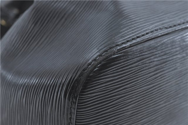 Authentic Louis Vuitton Epi Petit Noe Shoulder Bag Black M59012 LV J0644