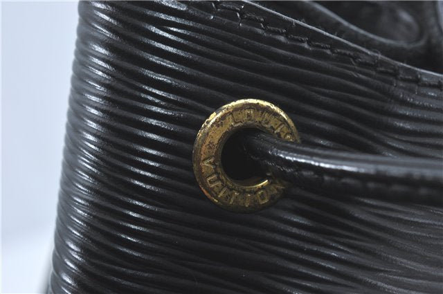 Authentic Louis Vuitton Epi Petit Noe Shoulder Bag Black M59012 LV J0644