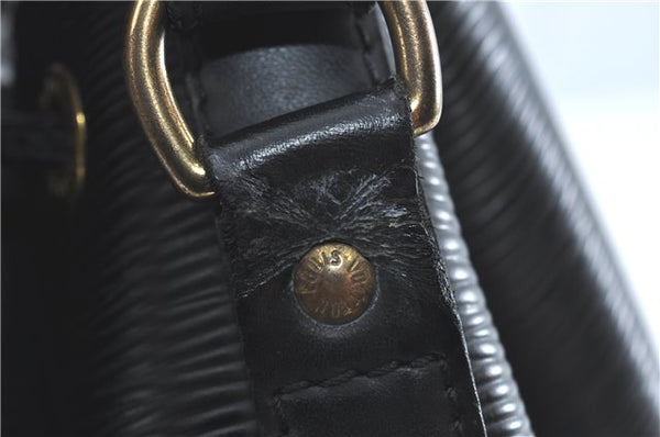 Authentic Louis Vuitton Epi Petit Noe Shoulder Bag Black M59012 LV J0644