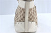 Authentic GUCCI Shoulder Tote Bag GG Canvas Leather 145993 Brown Ivory J0645