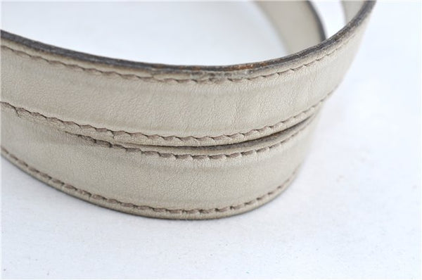 Authentic GUCCI Shoulder Tote Bag GG Canvas Leather 145993 Brown Ivory J0645