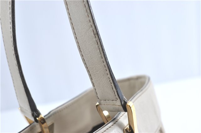 Authentic GUCCI Shoulder Tote Bag GG Canvas Leather 145993 Brown Ivory J0645