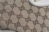 Authentic GUCCI Shoulder Tote Bag GG Canvas Leather 145993 Brown Ivory J0645