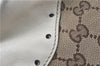 Authentic GUCCI Shoulder Tote Bag GG Canvas Leather 145993 Brown Ivory J0645