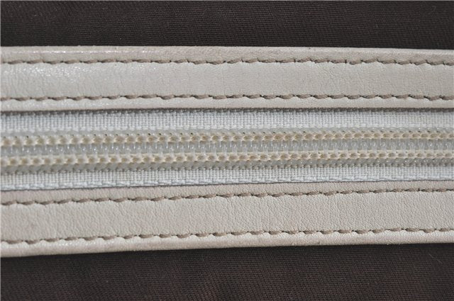 Authentic GUCCI Shoulder Tote Bag GG Canvas Leather 145993 Brown Ivory J0645