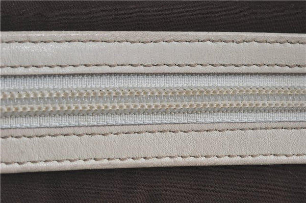 Authentic GUCCI Shoulder Tote Bag GG Canvas Leather 145993 Brown Ivory J0645