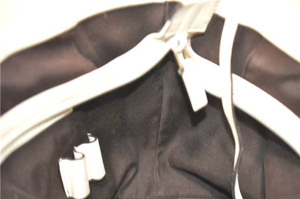 Authentic GUCCI Shoulder Tote Bag GG Canvas Leather 145993 Brown Ivory J0645